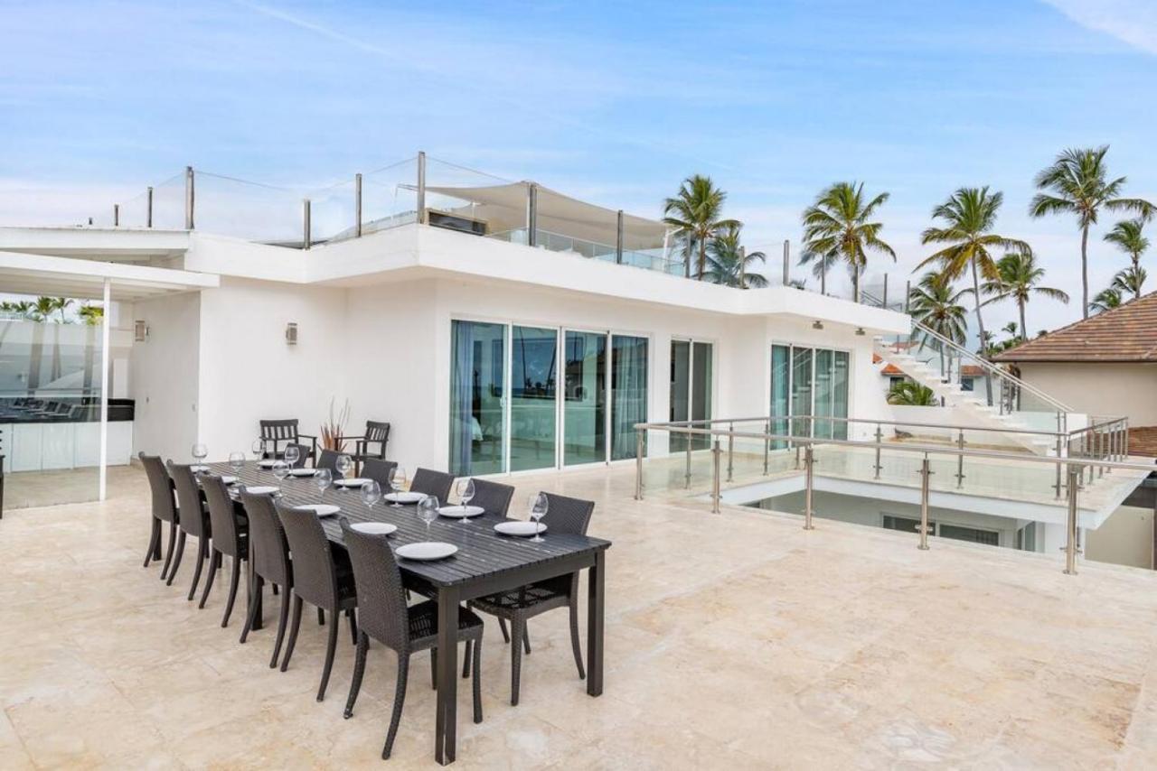 פונטה קאנה Villa Pandora Beach Front Villa With Chef Game Room Pool מראה חיצוני תמונה